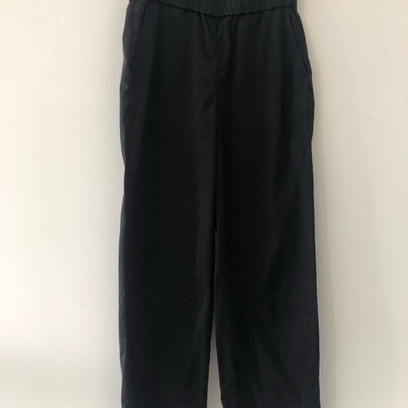 Everlane wide legged pull on pants, black, EUC - Picture 5 of 7